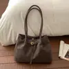 Bolso Retro de Gamuza de Alta Gama, Bolso de Hombro para Viajes Diarios de Nuevo Estilo, Bolso Tote de Mano Grande y Moderno para Mujer