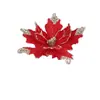 Decoraciones Navideñas 27cm Flores de Navidad Floreros para Árbol de Navidad Arreglos Florales Fiesta de Bodas Decoración de Atmósfera para el Hogar Flores Artificiales