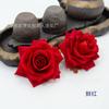 Rosa de Terciopelo Artificial Decoración Grande para Pastel Flor de Seda Rosa de Terciopelo Venta al por Mayor Arreglo de Flores para Fondo de Boda