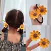 Bonita horquilla de girasol, diadema, accesorios para el cabello de princesa coreana para niñas, cuerda para el cabello, flequillo para bebé, horquilla, horquilla
