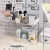 Suporte Simples de Armazenamento de Papelaria para Mesa de Escritório Estudante Dormitório Mesa Organizador de Pequenos Objetos Suporte para Caneta Caixa de Armazenamento