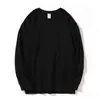Recuerda preparar camiseta blanca de manga larga para hombre nueva cuello redondo ropa de moda camiseta interior top de otoño suéter