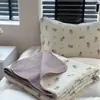 Estilo Ins Cubierta de Cama Acolchada de Algodón Juego de Tres Piezas para las Cuatro Estaciones Cubierta Universal de Algodón para Tatami Kang Sábana Gruesa