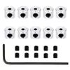 Clip de insignia de Amazon Tornillo Tapa de Hierro Broche Broche Anti-Caída Hilo de Cordón Clip Roscado Accesorio de Broche