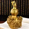 Adornos de Calabaza Bagua de Bronce Latón Ocho Inmortales Cruzando el Mar Calabaza con Tapa Abierta Artesanía Metálica para el Hogar Venta de Regalos