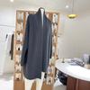 Jaqueta de Caxemira Feminina Outono e Inverno Luxo Leve Elegante Boutique Pesada Espessa 100 Caxemira de Montanha Pura Suéter Solto Casaco Cardigã