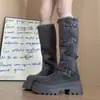 Nuevas Botas de Nieve Elegantes y Adelgazantes para Mujer, Botas Largas de Invierno, Tendencia Nicho 2025 Diseño Retro con Forro Polar Añadido y Diseño Engrosado