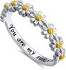 Yu Die Europa y Estados Unidos venta transfronteriza Eres mi sol anillo de flor de margarita para niña de las flores en stock