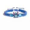 Producto Nuevo Popular de Amazon Transfronterizo Pulsera Tejida con Puntada Azul Dibujos Animados Adornos para la Mano Pulsera Tejida a Mano