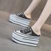 Meias Chinelo Abertas para Uso Externo, Lançamento Quente 2026 Estilo Novo de Verão, Sapatos Plataforma de Solado Grosso com Aumento Interno de Altura, Sapatos Femininos de Malha Respirável