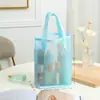 Bolsa de Maquiagem de Malha de Nylon Transfronteiriça, Bolsa Grande de Armazenamento para Cosméticos, Bolsa de Higiene Pessoal Portátil para Viagem, Suporta Personalização