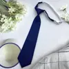 Jk Corbata Lisa de Sarga Original Estilo Universitario Básico Escolar para Estudiantes Camisa Versátil Vino Café