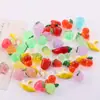 Accesorios de Cuentas Sueltas de Resina de Frutas Uva Cereza Estéreo Simuladas Llavero Colgante DIY Hecho a Mano Accesorios para Joyería