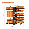 Estante Organizador de Cocina Creativo Zhong Huang de Múltiples Niveles para Utensilios de Cocina, Tabla de Cortar, Estante para Tablas, Tapa de Olla, Estante para Ollas