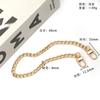 Cadena de Aluminio Personalizada para Bolso de Mujer Accesorios Cadena de Metal de Repuesto Rectificado Cuadrilátero Cadena para Bolso Accesorios para Correa de Hombro de Bolso Cruzado