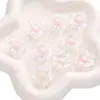 25mm Acrílico Transparente Dos Tonos Colorido Girasol Agujero Pasante Cuentas Sueltas Hecho a Mano DIY Pulsera Cadena de Teléfono Móvil Accesorios