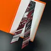 Bufanda de Seda Diagonal Estilo Nuevo, Cinta de Seda Imitación, Diadema de Seda de Sarga Estampada para Mujer, Decoración para Bolso, Bufanda para Cuello Estampada Digitalmente