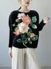 Ropa para Mujer Tallas Grandes para Mujeres Gordas, Corte Holgado, Camiseta Elegante de Manga Larga Adelgazante, Estampada con Perlas, Elegante, Rejuvenecedora, Top Plisado, Ropa para Mamá