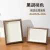 Marco de Fotos Hueco Tridimensional de Madera y Vidrio Pantalla de Escritorio Venta al por Mayor de Fábrica Personalizable DIY A4 Perlas Perler Flores Secas Pintura Fotográfica