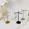 Estante de Exhibición para Guardar Pendientes Perchero para Colgar Pendientes y Collares Tocador de Niñas Almacenamiento de Joyería de Escritorio Adornos Organización del Hogar