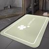 Alfombrillas Resistentes al Desgaste y a la Suciedad en la Entrada del Baño del Hogar, Alfombrillas de Pie Antideslizantes Absorbentes de Agua de Estilo Sencillo, Barro de Diatomeas