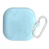 Funda protectora de silicona adecuada para Samsung Buds4/Buds4Pro con patrón de grabado floral, funda suave Bluetooth anticaídas