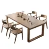 Nova Mesa de Jantar e Escrivaninha Mobien Estilo Chinês para Sala de Estar, Mesa Longa no Mesmo Estilo Nórdico do Conjunto de Mesa de Jantar em Madeira de Freixo Branco