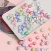 Perla de imitación ABS color mezclado lazo pequeño calabaza estrella de cinco puntas corazón de durazno cuentas sueltas hechas a mano diy accesorios para pulsera con cuentas
