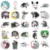 50 peças de adesivos de grafite de gambá personalizados com decoração de animais de desenho animado transfronteiriços copo de água skate capa de celular adesivo de bagagem