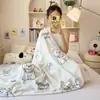 Manta de vellón de leche chal de oficina manta para siesta manta de aire acondicionado dormitorio de estudiante siesta colcha pequeña manta para sofá
