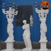 Talla de Personaje Occidental Baño Talla de Jade para Mujer Baño Sauna Decoración Interior Escultura de Mármol Piedra Natural