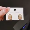 Nuevos Pendientes de Moda Atmósfera de Primavera y Verano Estilo Hong Kong Retro Joyería Elegante para Orejas de Gama Alta Elegantes Pendientes Versátiles Elegantes