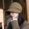 Nuevo Sombrero Coreano Otoño e Invierno 2025 para Mujer Color Sólido Versátil de Alta Gama Moda Marca de Letras Metálicas Gorra de Béisbol Sección Delgada