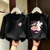 Camiseta de manga larga para niña, nuevo modelo otoño 2026, camiseta básica de algodón puro para niñas, top de cuello redondo para niños mayores