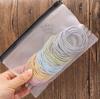 Estilo K de 20 Latas de Cuerdas para el Cabello de Alta Elasticidad, Gomas Elásticas sin Costuras para Mujeres para Atar su Cabello Sin Dañarlo, Cuerdas para el Cabello y Gomas para el Cabello