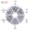 Suministro de Cierres de Anilla Abierta, Broches de Langosta, Cajas Redondas de 6 Compartimentos para Empaque, Materiales para Pulseras y Collares Hechos a Mano, Accesorios para Joyería DIY