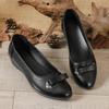 Nuevos Zapatos de Cuero para Mujer Zapatos de Madre Cuero Suave Cómodos Zapatos Suaves para Madre Zapatos Planos de Trabajo para Cocina Zapatos de Mujer KFC