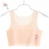 Ropa interior para niñas Verano Seda de Hielo Sin Marcas Bra de Desarrollo para Estudiantes Ligero Transpirable Lindo Cómodo Chaleco Pequeño para Niñas
