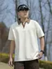 Camisa Polo Masculina Enbu Verão Novo Estilo Casual Versátil Manga Curta Camiseta Masculina Top Marca Tendência Camiseta de Meia-Manga