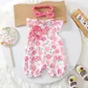 9676 bebê Verão desenho animado macacão fofo moda passeio macacão estilo ocidental