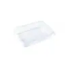 Mesmos produtos de confeitaria e bolos vendidos nas lojas, em caixas de embalagem transparentes, incluindo lanches prontos para comer, alimentos especiais, pães, bolos da lua e produtos de panificação, todos embalados para levar.