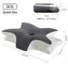 Almohada de Memoria de Rebote Lento Transfronteriza de Amazon Almohada de Mariposa Alivio para la Columna Cervical Ayuda para Dormir Profundamente Dormir Almohada de Espuma Viscoelástica que No se Colapsa