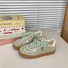 Zapatos de Entrenamiento Moral Retro de Otoño 2025 para Mujer, Casuales, Versátiles, Transpirables, Ligeros, Deportivos de Nicho, Estilo Coreano, Zapatos Blancos