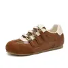 Zapatos de Entrenamiento Blancos Alemanes con Cordones Nuevos para Primavera/Otoño 2026 Suela Suave Versátiles Casuales Deportivos para Mujer Planos Antideslizantes Zapatos para Estudiantes