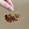 Pendientes Retro de Venta Caliente Otoño e Invierno 2026 Estilo Maillard, Lujo Ligero, Gama Alta, Elegantes, Versátiles, Pendientes de Moda para Mujer