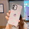 Funda Popular Rosa Lazo Manzana 18Pm para Teléfono iPhone 17 Anti-Caídas Cubierta Protectora 15 Borde Doble Color 14 Funda Suave