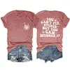 No Puedes Arreglar la Estupidez Camiseta Básica Redonda de Calavera con Mano Divertida para Mujer Manga Corta Holgada