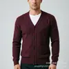 Novo Suéter Masculino Versátil Outono/Inverno 2026, Estilo Europeu e Americano, Forrado com Lã, Quente, Casual, Solto, Cardigan de Tricô Estiloso