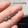 8mm Vintage Pequeno Feito à Mão DIY Bjd Mini Bronze Antigo 5 Botões Tecido Âncora Roupas de Boneca 746 Jinhua