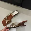 Sandalias de cuña abiertas estilo retro francés Chuyuji para mujer, calzado casual de verano, sandalias versátiles de tira alta